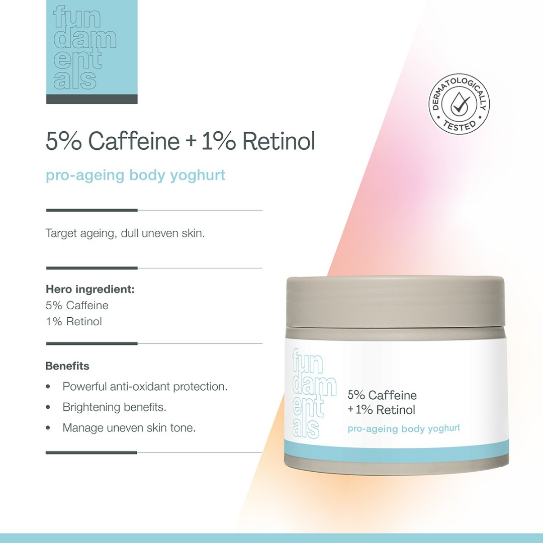 Pro-ageing Body Yoghurt - 5% Caffeine + 1% Retinol