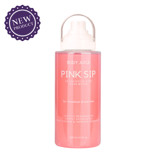 Pink Sip Body Mist with Rose Water & 2% Salicylic Acid